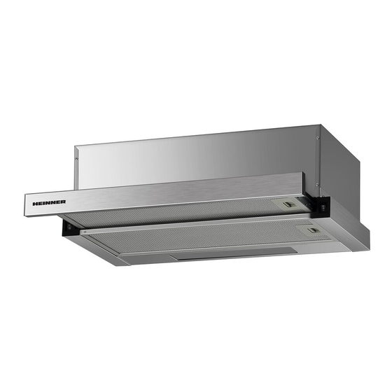 Heinner HTCH-F400IX Cooker Hood Manuals