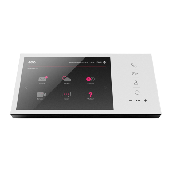 ACO GLASS-IP-7 Installer Manual
