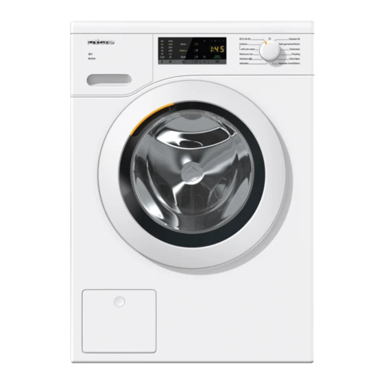 Miele WCA 020 Load Washing Machine Manuals