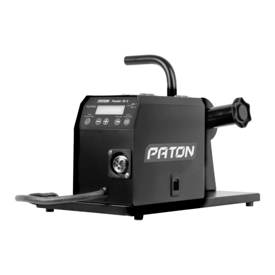 Paton Feeder-15-2 Data Sheet And Operating Manual