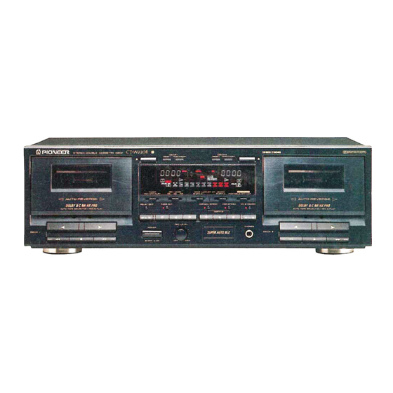 Pioneer CT-W720R Service Manual