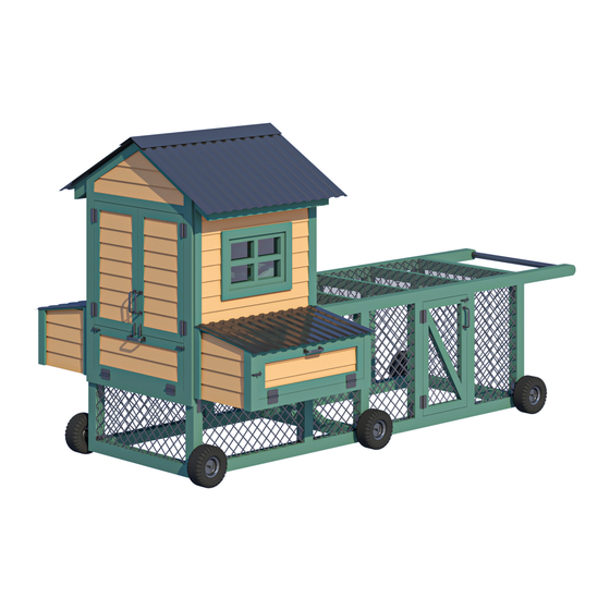 EASY COOPS Chicken Coop Plan 8x15 Assembly Instructions Manual