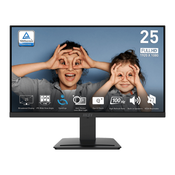 MSI PRO MP253 User Manual