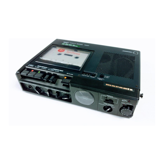 Marantz PMD221 Quick Start Manual