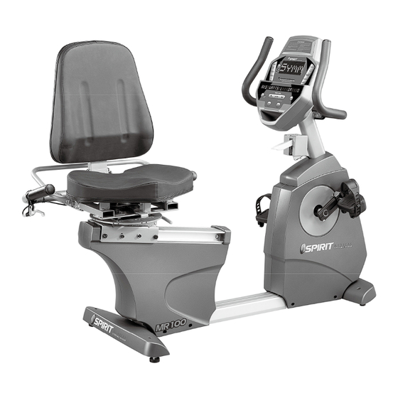Medical Spirit MR100 Exercise Bike Manuals