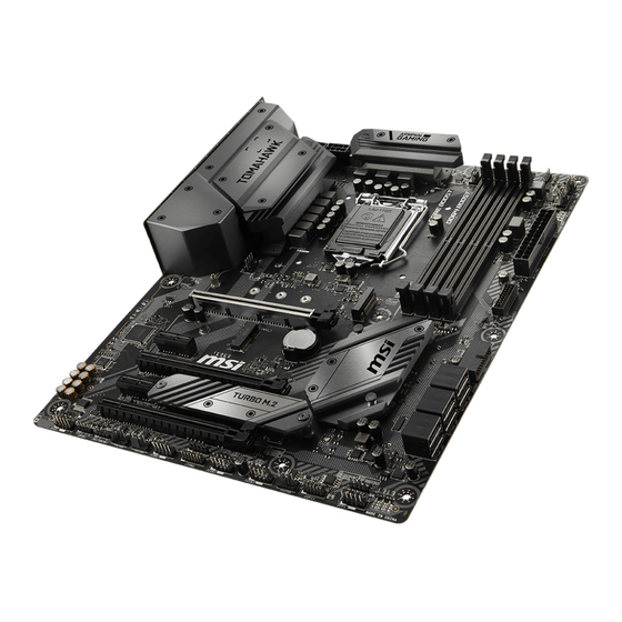 MSI MAG Z390 TOMAHAWK Quick Start Manual