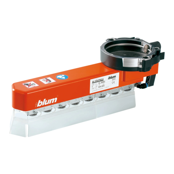 BLUM MZK.1900 Manual