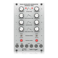 Behringer DUAL ENVELOPE GENERATOR MODULE 1003 Quick Start Manual