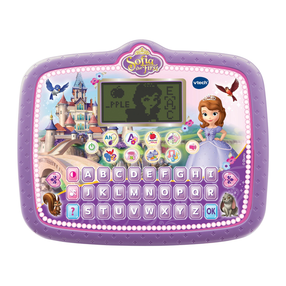 VTech Disney Sofia the First ROYAL LEARNING TABLET User Manual