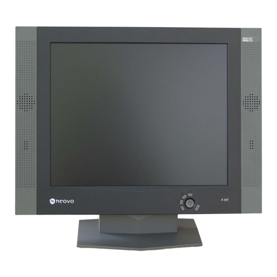 AG Neovo F-317A User Manual