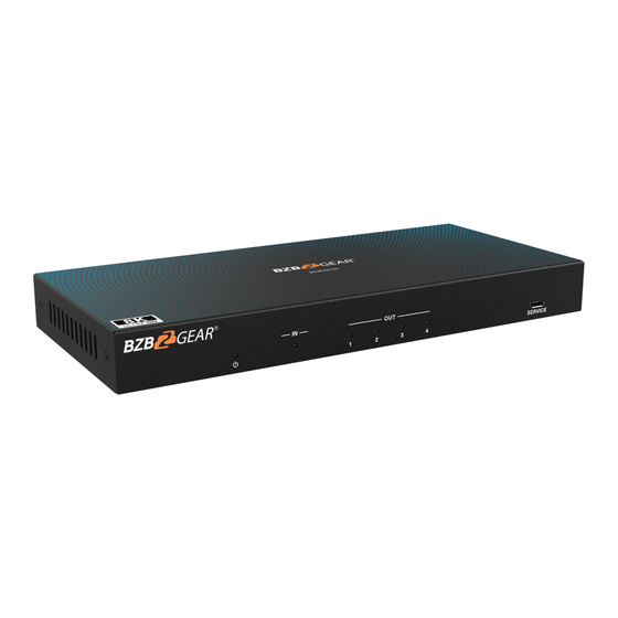 BZB Gear BG-8K-DA14A 8K HDMI Splitter Manuals