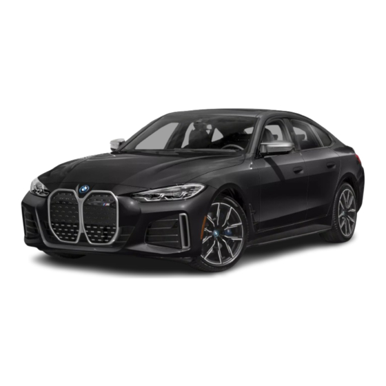 BMW i4 GRAN COUPE Owner's Manual