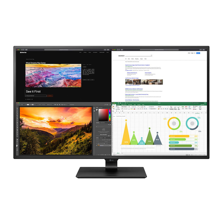 LG 43UN700, 43UN700P, 43BN70U, 43BN70UP, 43UN700T - LED Monitor Manual