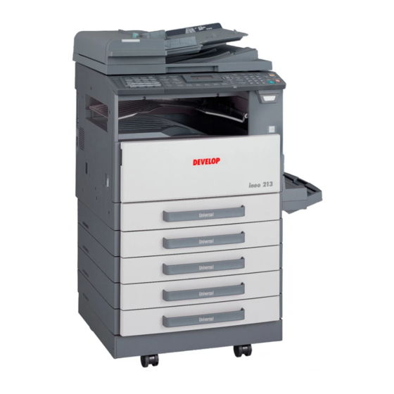 Develop ineo 163 Product Manual