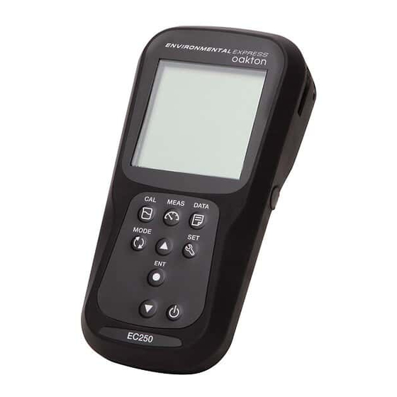 Environmental Express OAKTON EC250 Instruction Manual