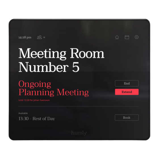 Humly Room Display User Manual