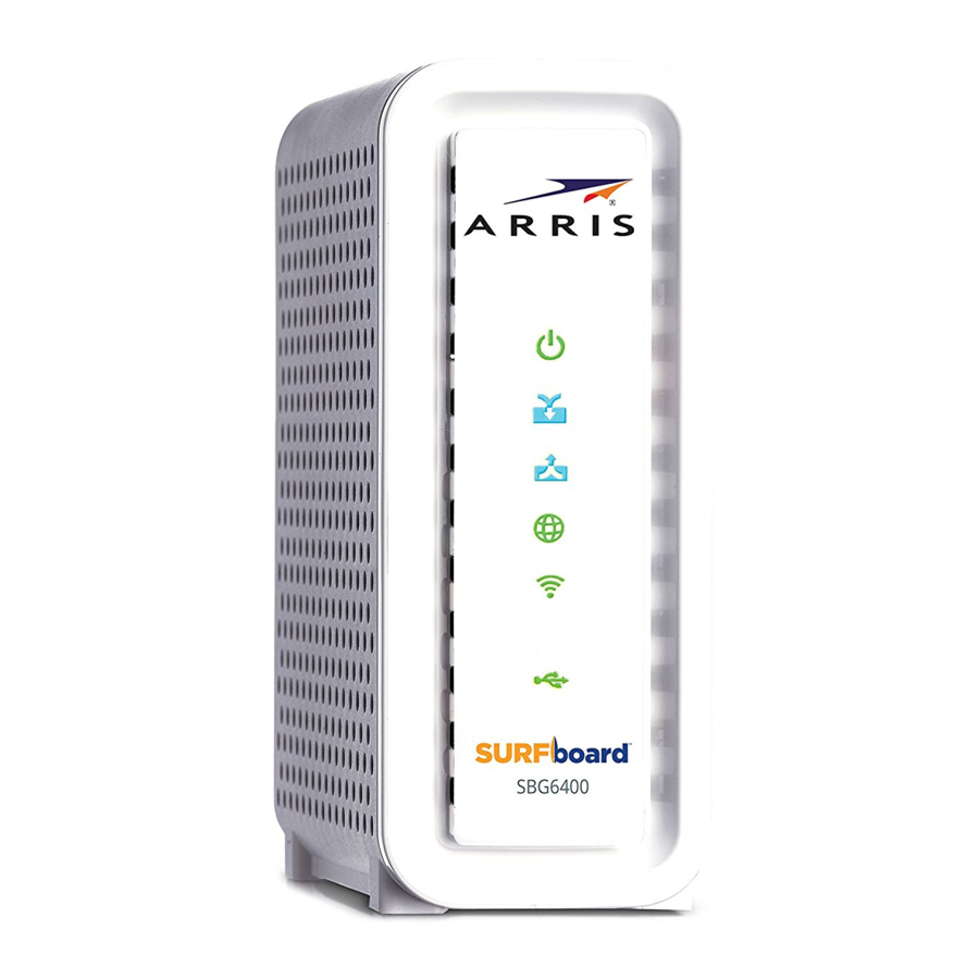 Arris SURFboard SBG6400 - Wireless Cable Modem Gateway Quick Start