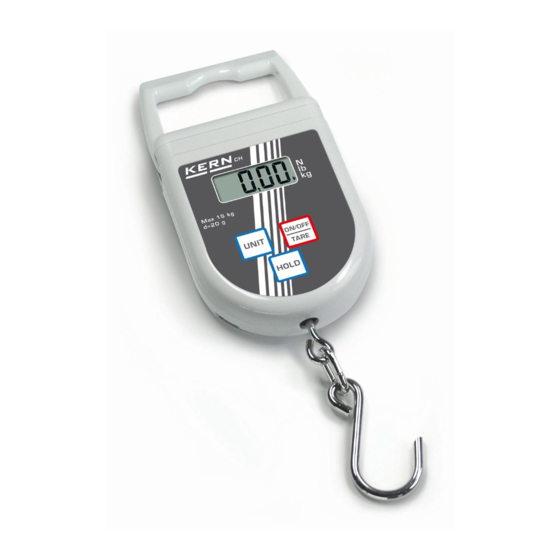 KERN CH Operating Instructions Manual