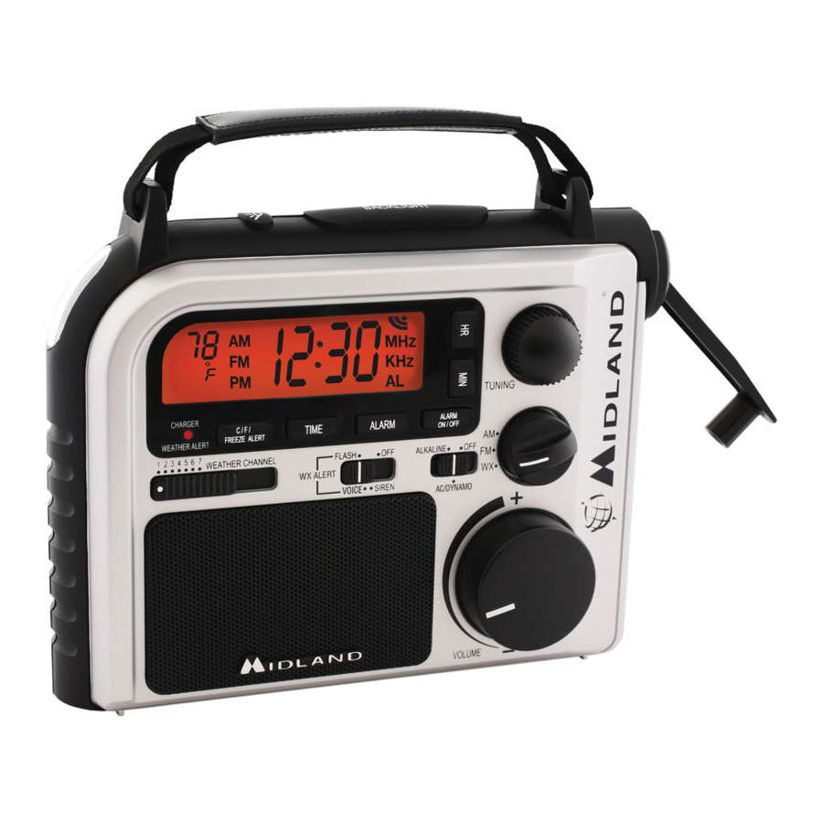 Midland ER102 - Crank Weather Radio Manual