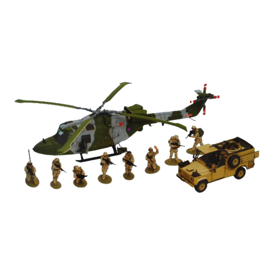 Hornby AIRFIX British Forces Patrol & Support Westland Lynx AH-7 Assembly Instructions Manual