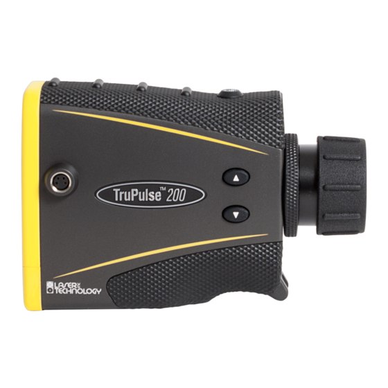 Laser Technology TruPulse 200 Quick Start Manual