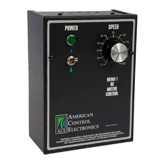 American Control Electronics LGC410 Series Installation