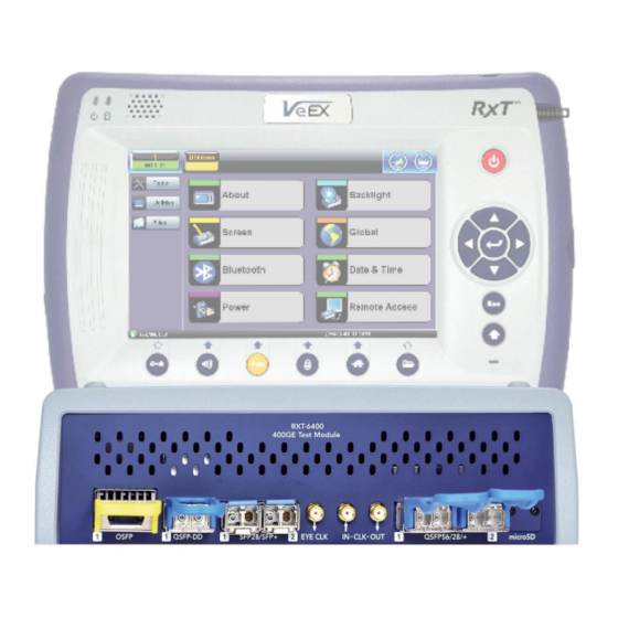 VeEX RXT-6400 User Manual