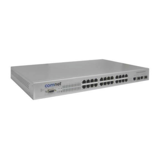Comnet CNGE2FE24MSPOE Installation And Operation Manual