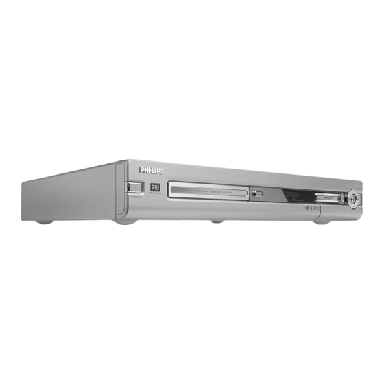 Philips DVDR3370H Owner's Manual