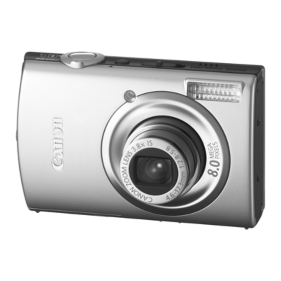 Canon powershot SD870IS digital elph User Manual