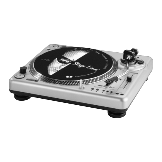 Stageline DJP-350/SI DJ Turntable Manuals