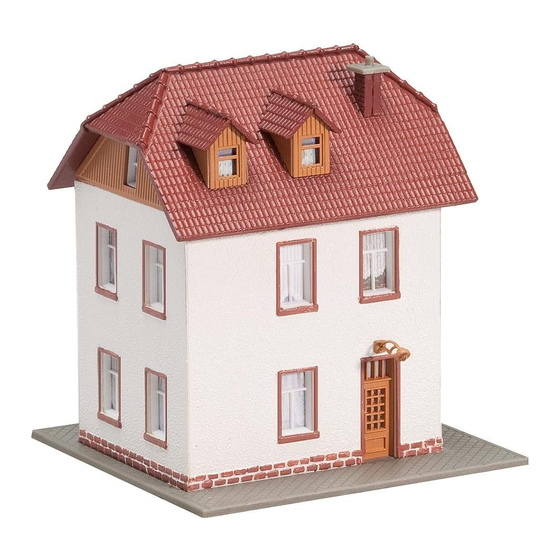 Faller TWO-STOREY HOME Manual