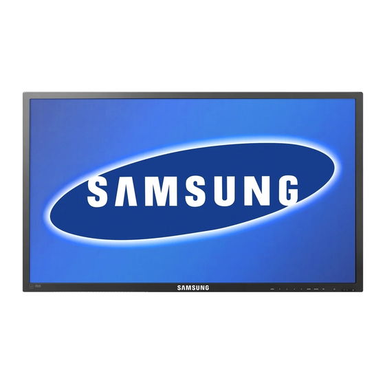 Samsung 460UXn - SyncMaster - M Training Manual