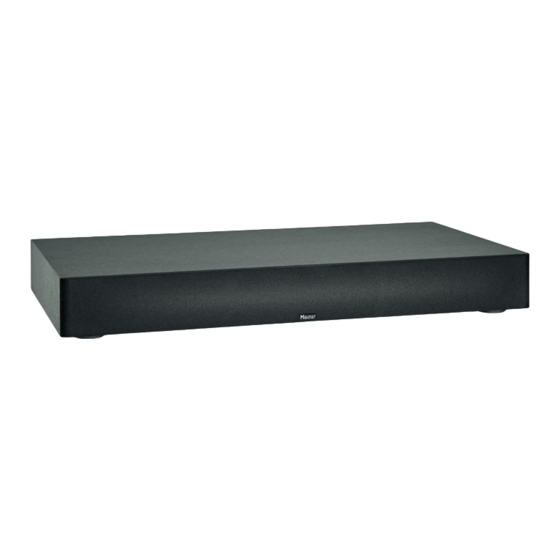 Magnat Audio SOUNDDECK 100 Important Notes For Installation & Warranty Card