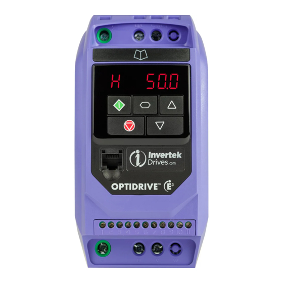 Invertek Drives OPTIDRIVE E3 Service Manual