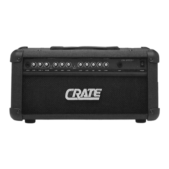 Crate GX-1200H Owner's Manual