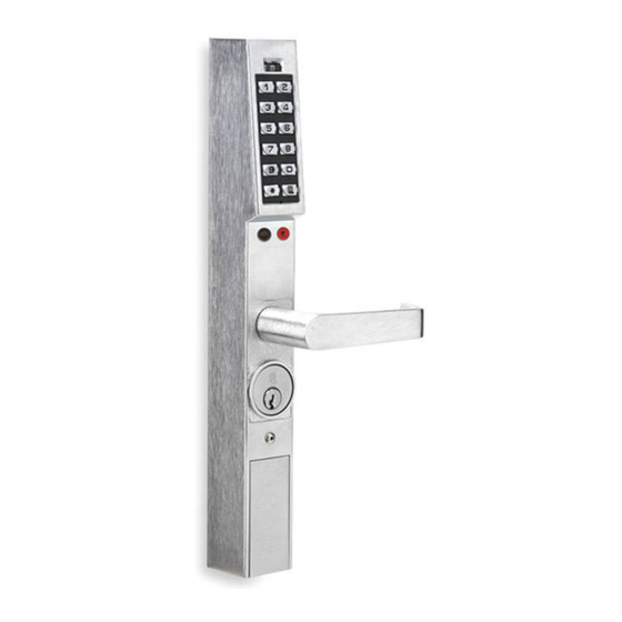 Alarm Lock DL1200ET Installation Insructions