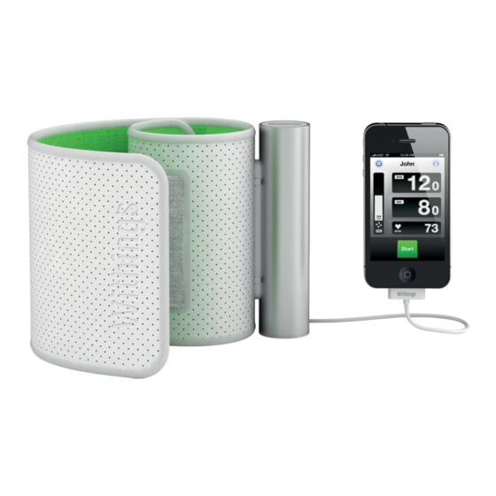 Withings The Smart Blood Pressure Monitor Instruction Manual