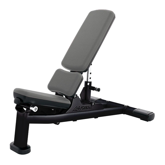 LIFE FITNESS SIGNATURE SIGNATURE MULTI ADJUSTABLE BENCH OWNER'S MANUAL ...