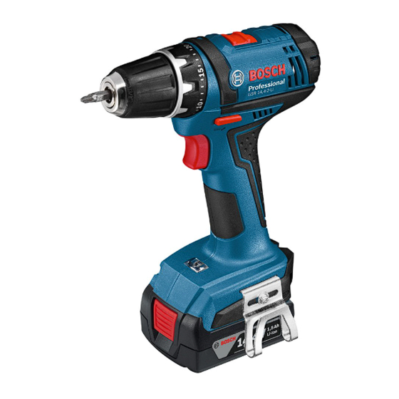Bosch GSR 14,4 VE-2-LI Original Instructions Manual