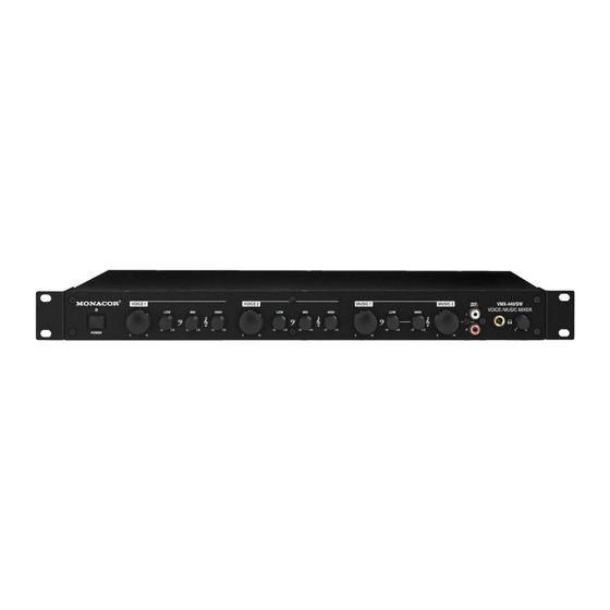Monacor VMX-440/SW Instruction Manual