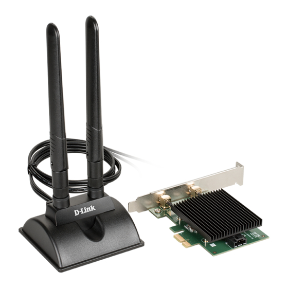 D-Link DWA-X3000 Wi-Fi Adapter PCIe Manuals