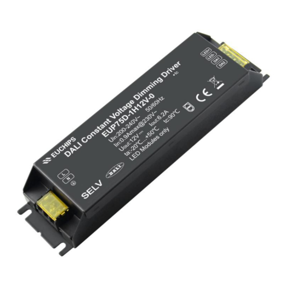 EUCHIPS EUP75D-1H12V-0 Quick Start Manual