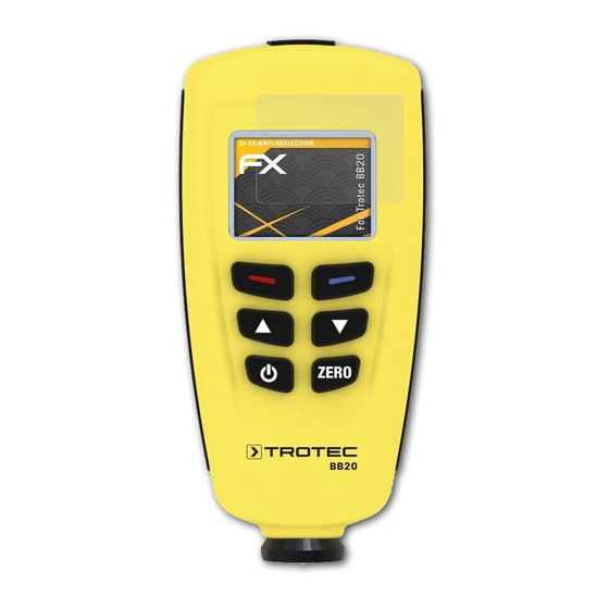 Trotec BB20 Manual