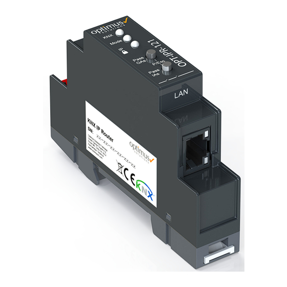 Optimus KNX IP Router Secure Manuals