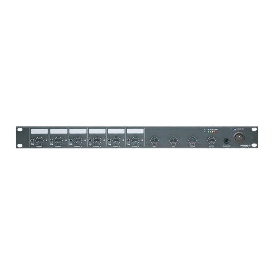 AUSTRALIAN MONITOR MX61 Installation And Operation Manual