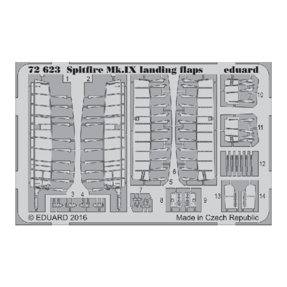 Eduard Spitfire Mk.IX landing flaps Manual