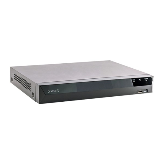 Aspect NVR-8MPOE-4 Quick Start Manual