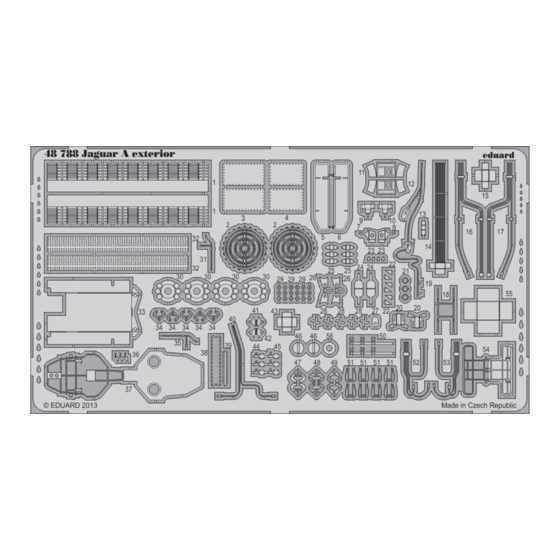 Eduard Jaguar A exterior Assembly Instructions