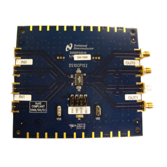 National Semiconductor DS10CP152 User Manual